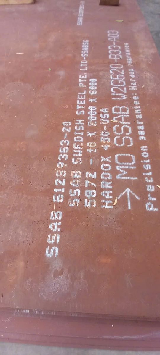 Thép tấm hardox 450 dày 10 x 2000 x 6000