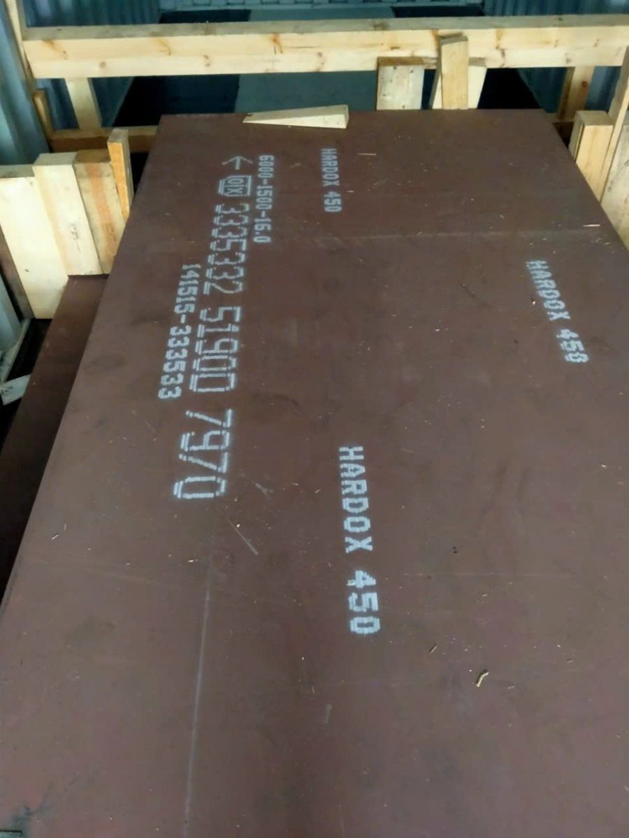 Thép tấm hardox 450 dày 15 x 1500 x 6000