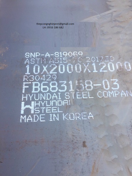 THÉP TẤM ASTM A515 Gr70 NHẬP KHẨU HÀN QUỐC