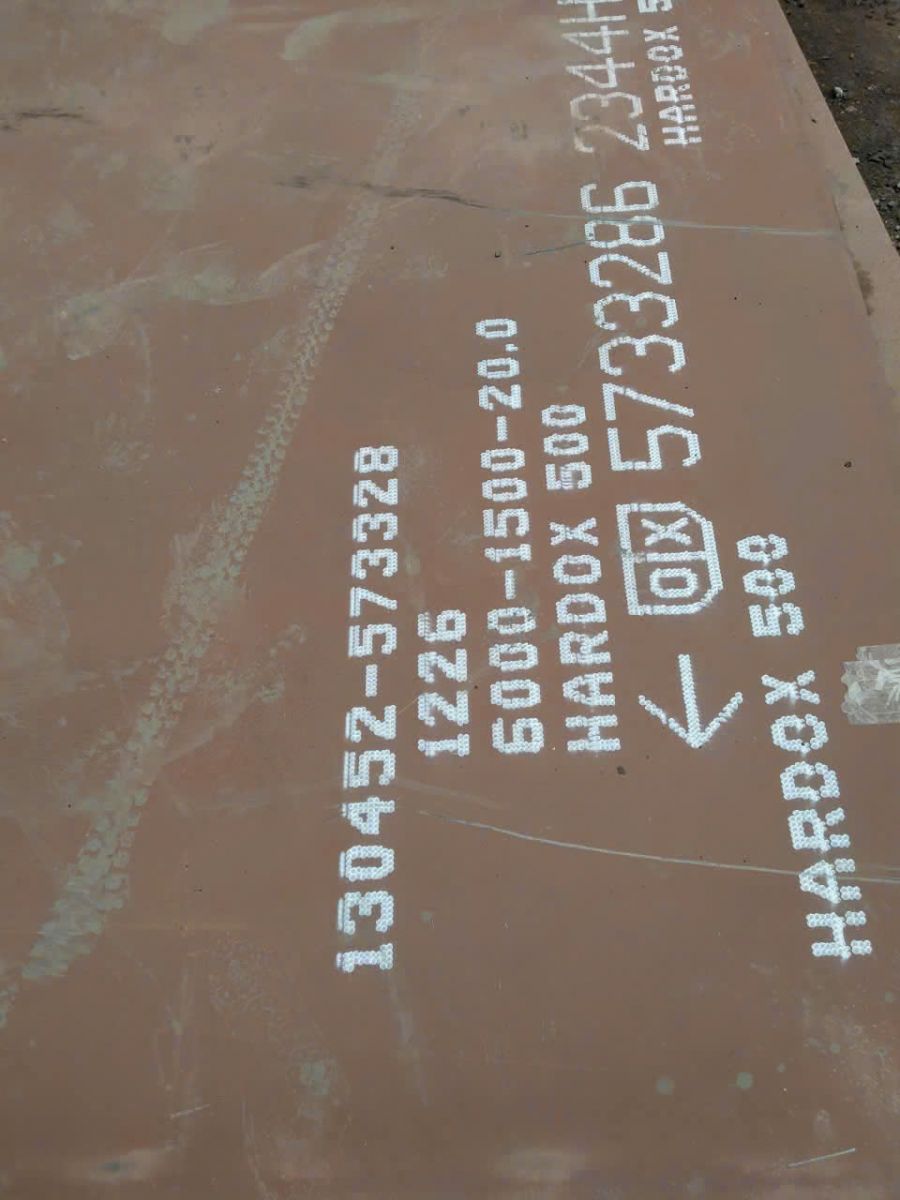 Thép tấm hardox 500 dày 20 x 1500 x 6000