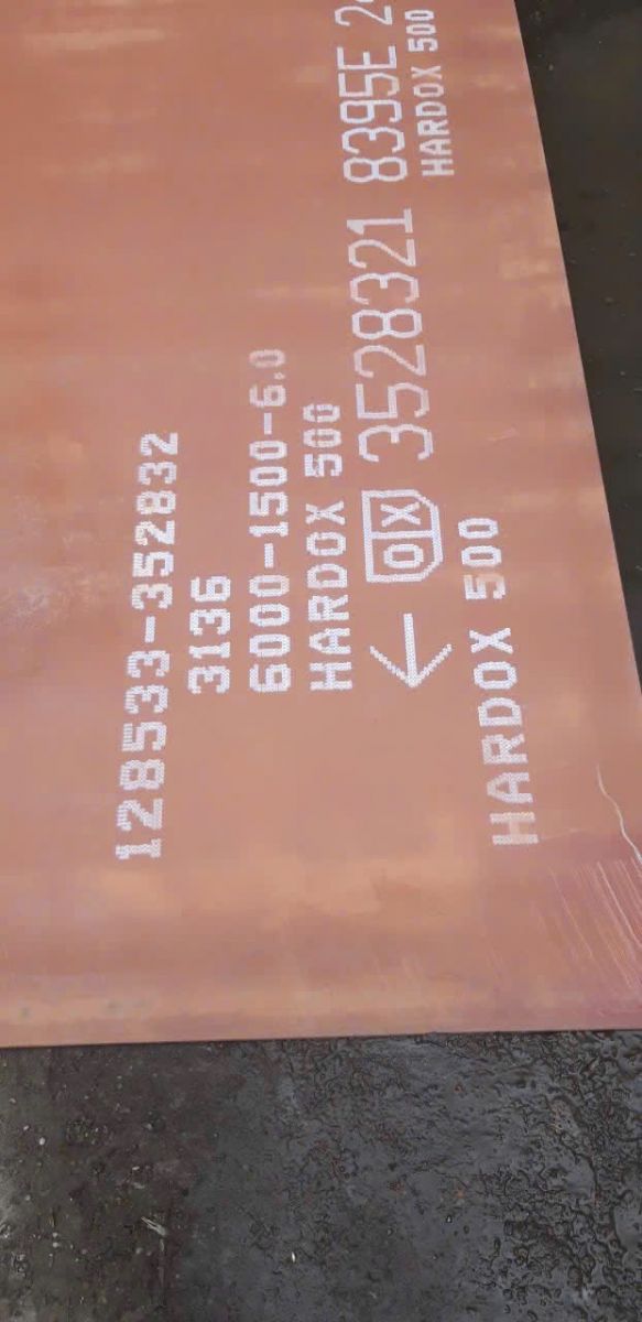  Thép tấm hardox 500 dày 6 x 1500 x 6000
