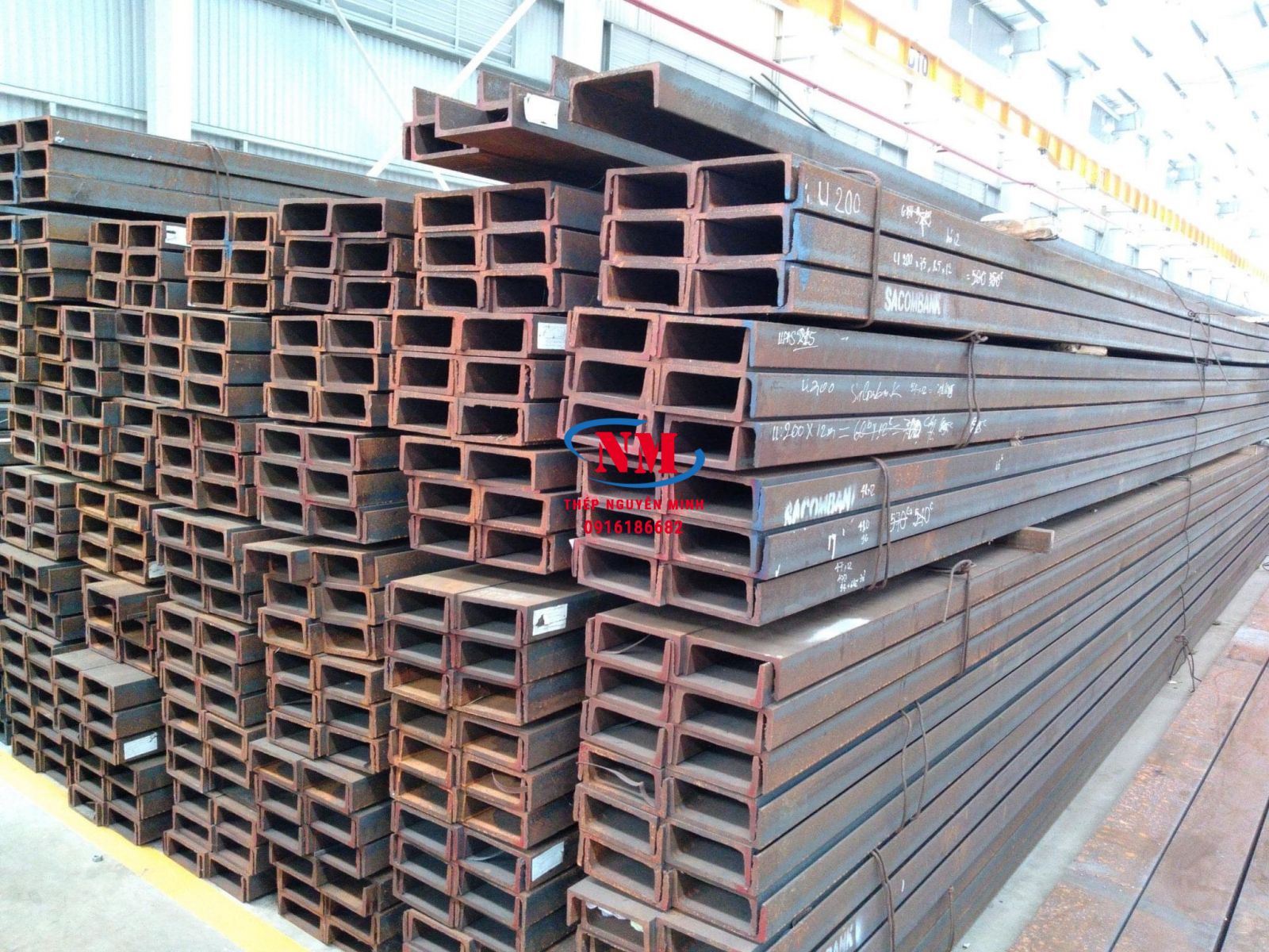 THÉP HÌNH U180 - XÀ GỒ U180 / SẮT THÉP NGUYỄN MINH