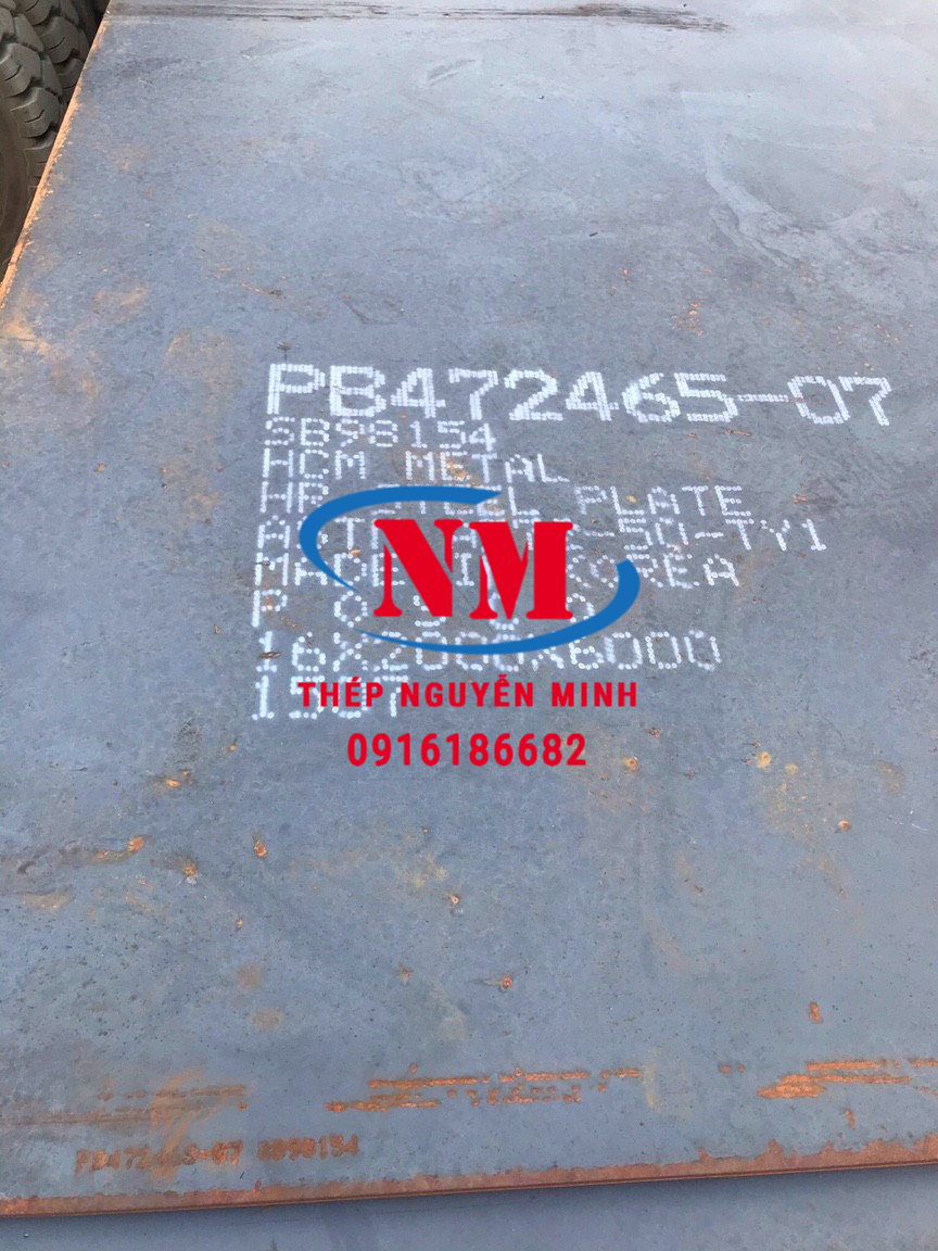 THÉP TẤM A572 GR.50 DÀY 15LY - 16LY - 18 LY - 20 LY - 22LY - 24LY - 25LY