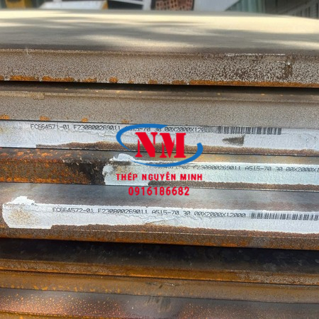 Thép Tấm cường độ cao A515, A516 GR.70